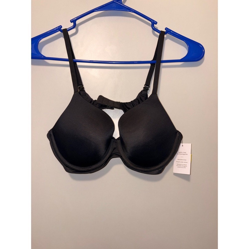 Auden Women Black Lightly Lined Full Coverage Underwire Bra 34B New